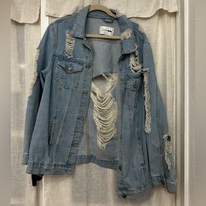 Ripped Jean Jacket